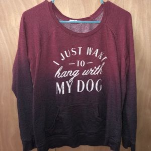 Maurices crewneck ombre sweatshirt